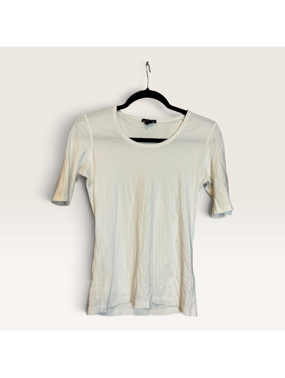Theory Junia Classic Tee White Pima Cotton Small